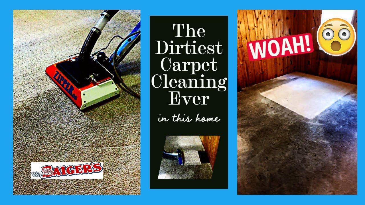 Some of the DIRTIEST Carpet Cleaning Ever in this Home