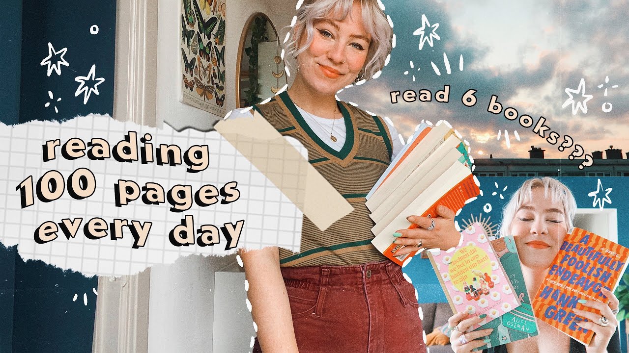 I tried reading 100 pages a day for a week! ✿ READING VLOG