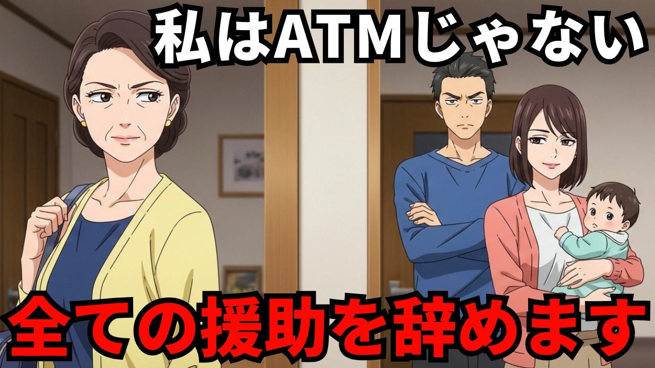 【スカッと】「金だけ置いて帰れ」初孫のお祝いの席で、私をATM扱いした息子夫婦。→笑顔で「分かったわ」と告げ、全ての援助を止めた結果