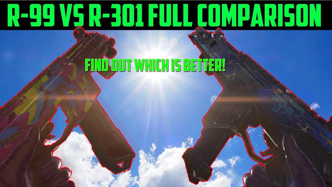 Apex Legends R301 vs R99 Comparison - Which is Better? | Recoil, Damage, Range Tested!