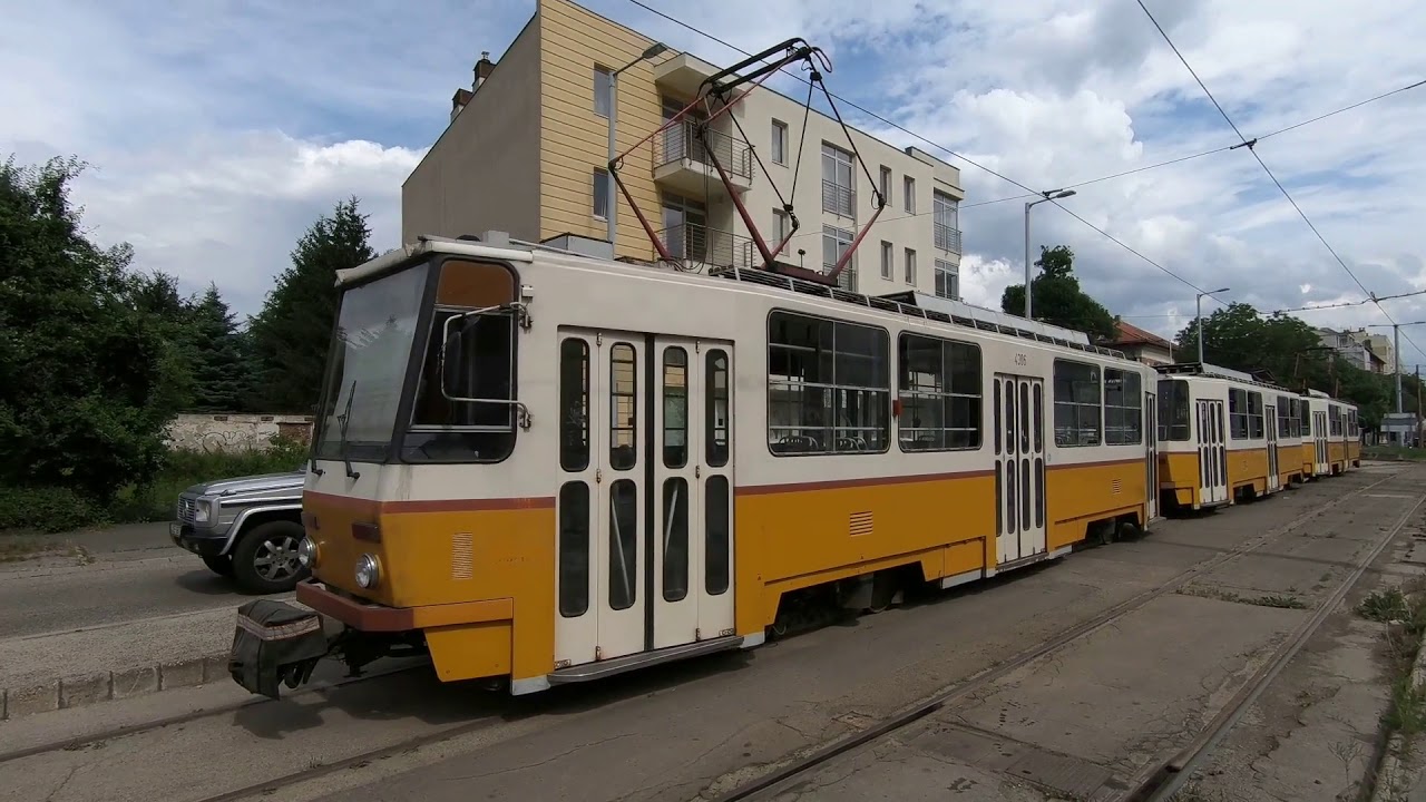 Utazás Tatra T5C5 villamossal az 1-es vonalon