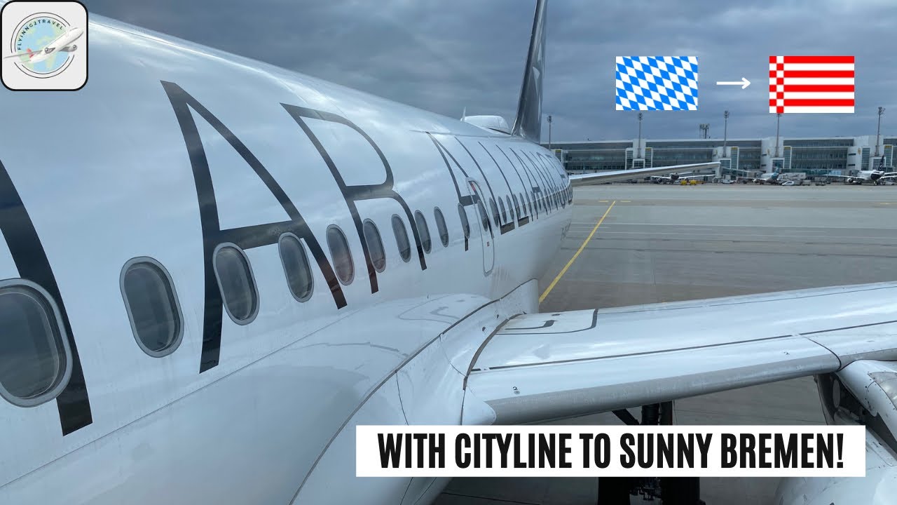 (4K) TRIPREPORT | Munich - Bremen | Lufthansa Cityline | Airbus A319 | nice flight | flying2travel