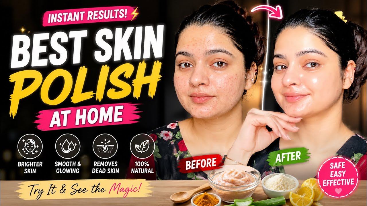 Affordable Skin Polish At Home For Glowing Skin ✨