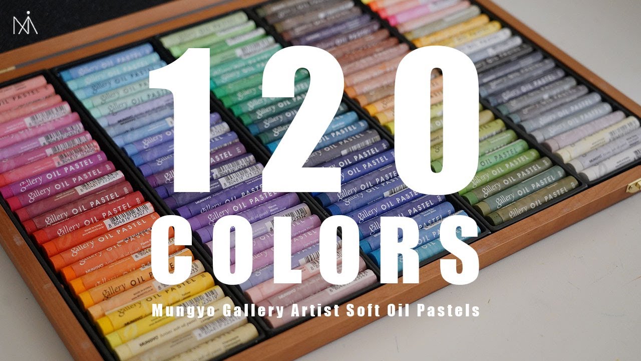 Mungyo Gallery Artist Soft Oil Pastels 120 Unboxing Review : 문교 소프트 오일 파스텔 120색 언박싱✨리뷰 [NIA]