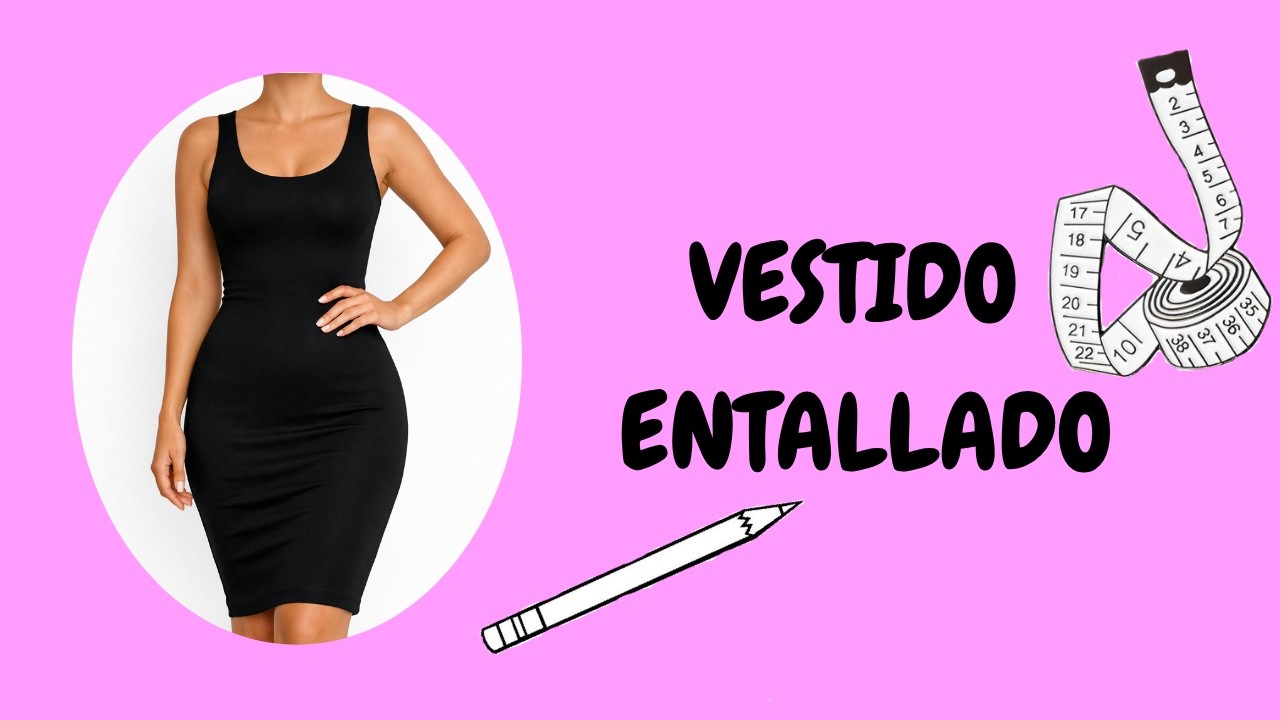 Vestido entallado. Muy sencillo