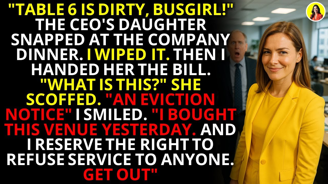 Busgirl to Boss: How I Evicted the CEO's Daughter from Her Own Gala | Corporate Revenge