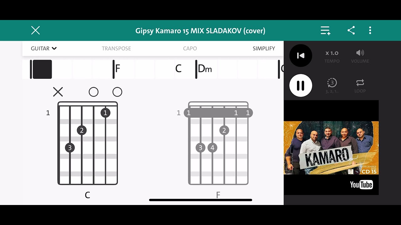 Gipsy Kamaro 15 MIX SLADAKOV (cover) akordy
