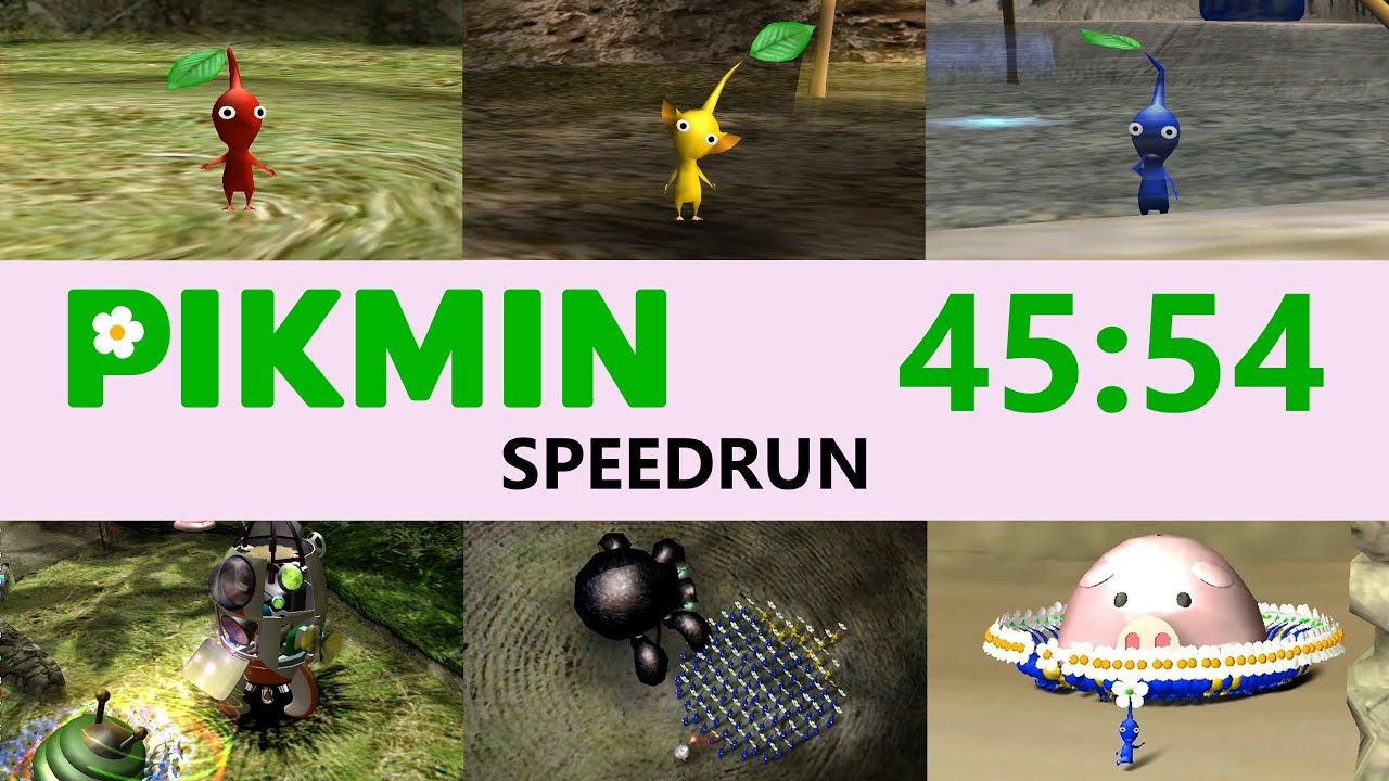 Pikmin 1 Switch - All Parts Speedrun - 45:54 [WR]