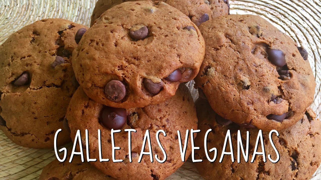 Galletas VEGANAS de Chispas de Chocolate - Receta Fácil y Saludable!