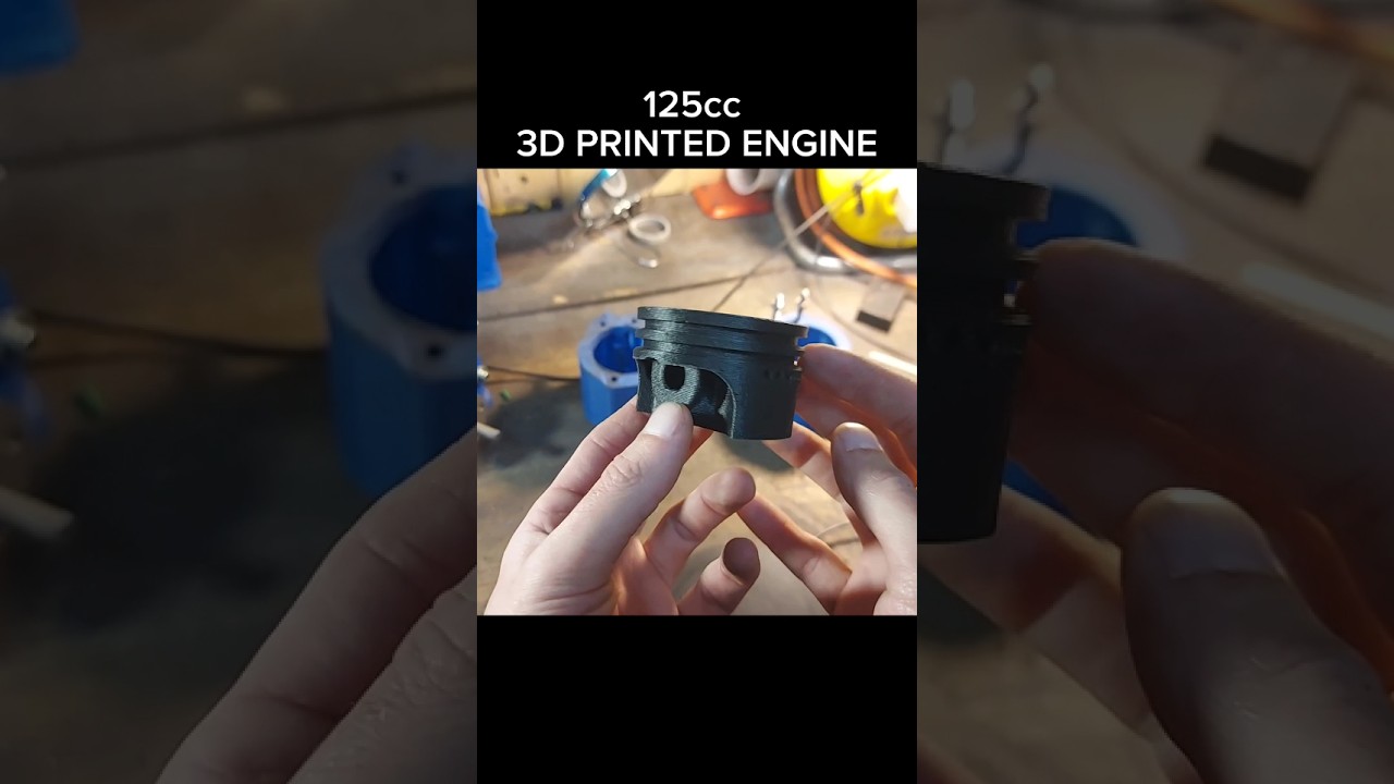 Двигатель, распечатанный на 3D-принтере, получил комплект Big Bore! #3dprinterupgrade #diy