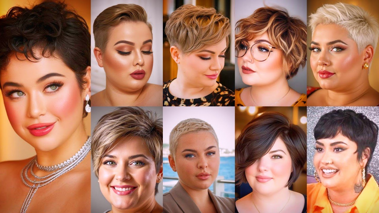 💖💯100 + Very Trendy and Super Stylish Pixie Haircut Ideas for Round Chubby Face Ladies👍🔥