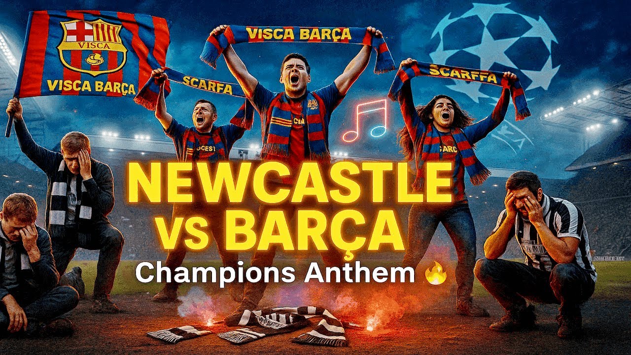 🔥 Barça Humilla al Newcastle 🎶 Himno Post Match Champions League