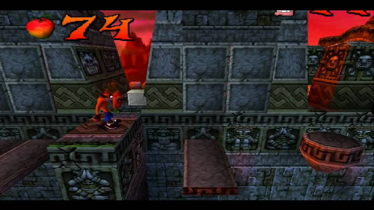 Crash Bandicoot 1, Level 14 Sunset vista *KEY*