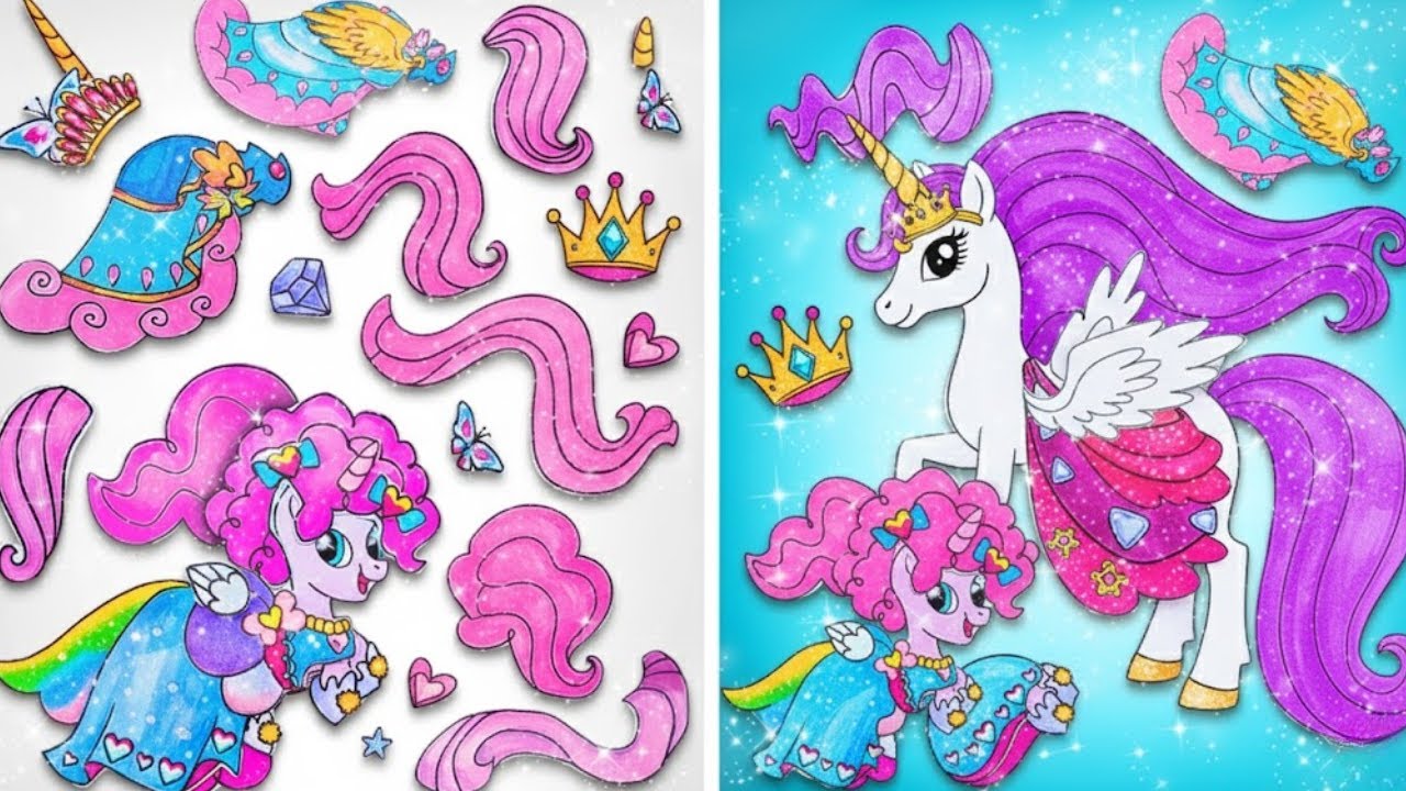 🦄👑 ¡De ponis a fabulosas princesas unicornio! 🌈✨