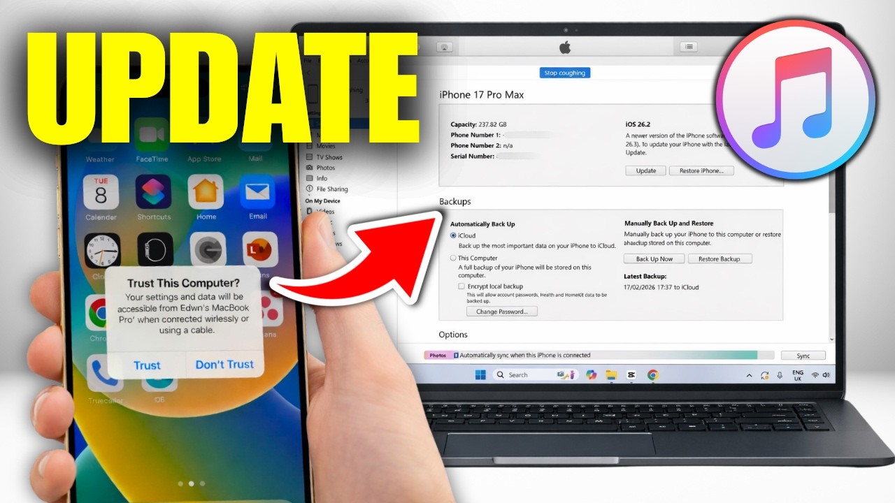 How To Update iPhone Using iTunes (Laptop & PC)