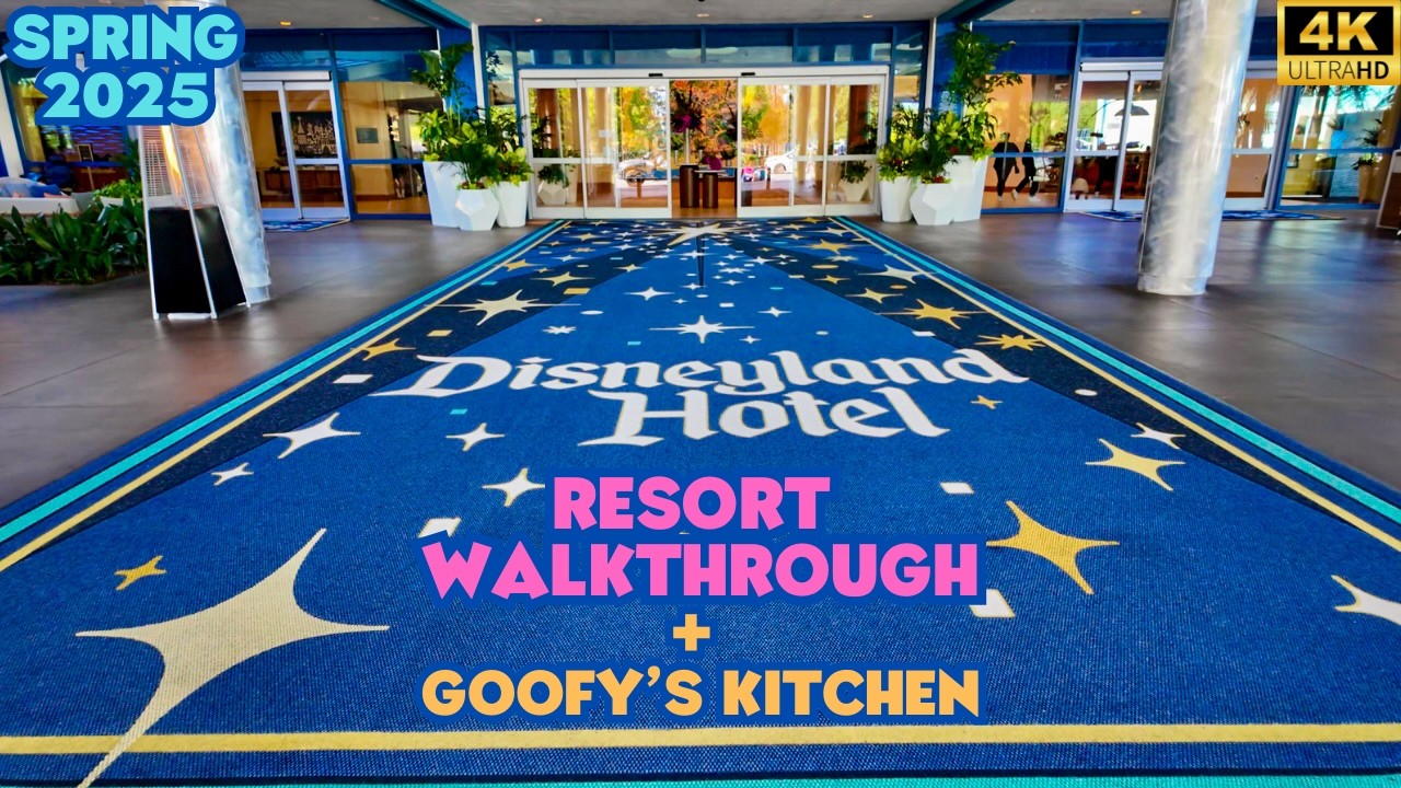 Disneyland Hotel Resort Walkthrough with Goofy's Kitchen POV | Disneyland Resort 2025 [4K POV]