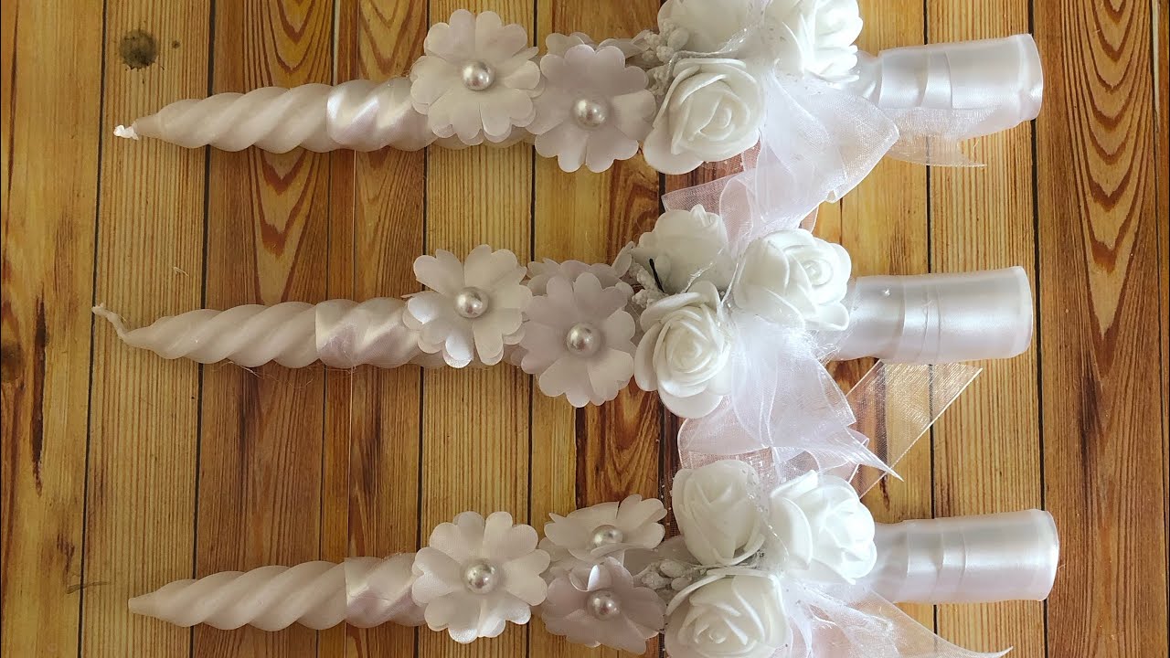 Tutorial 60:How to decorate a First Holy Communion Candle.