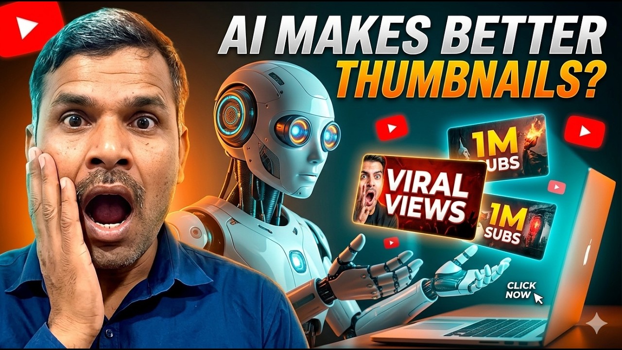 How I Make High CTR Thumbnails with AI Fast & Easy !!