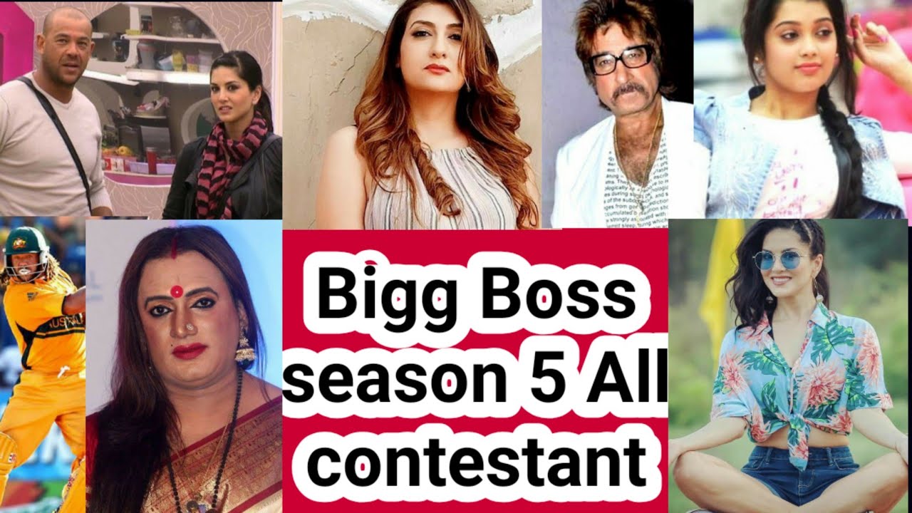 Bigg Boss season 5 All contestants name list full Details   Bigg Boss 5 all contestants