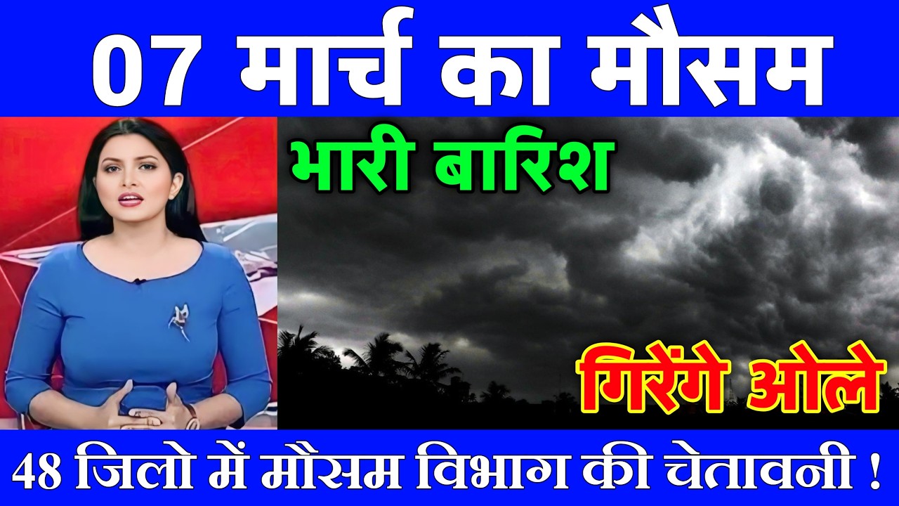 07 मार्च का मौसम| today weather update, heat wave, #Mausam_ki_jankari #Lucknow_weather #आज_का_मौसम