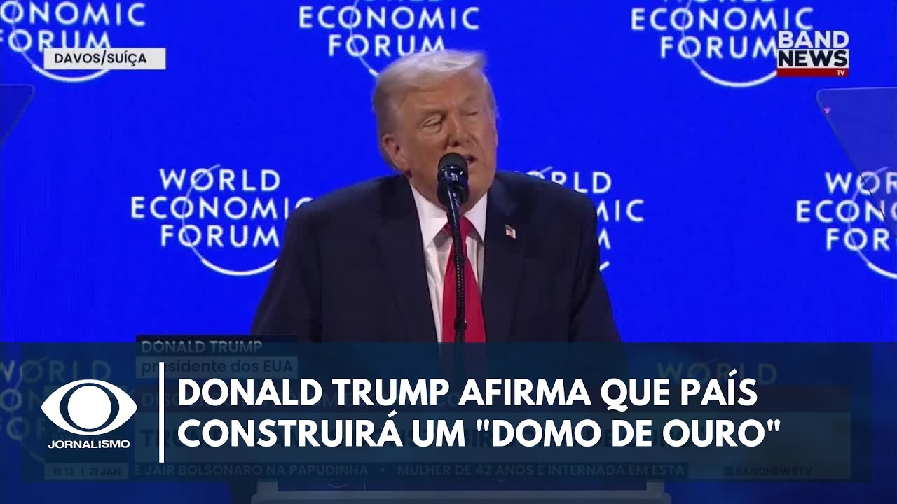 "Vamos construir um domo de ouro", diz Trump