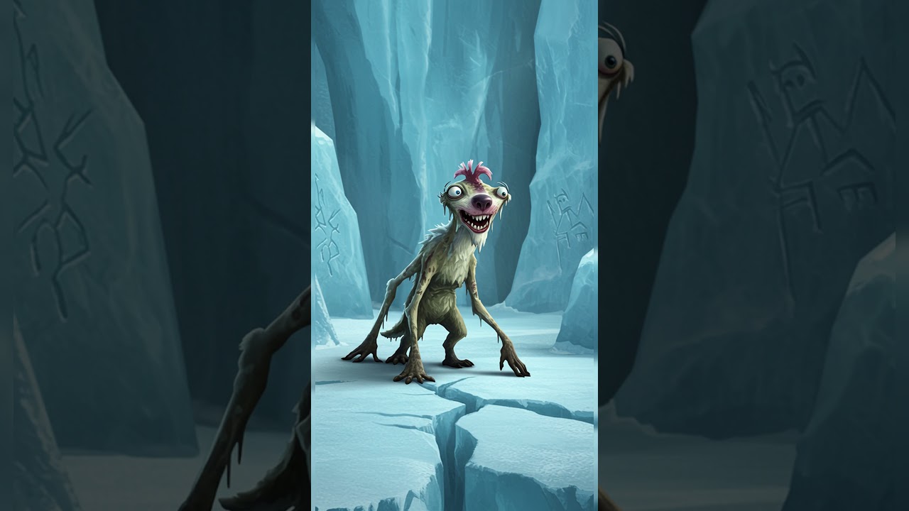 Horror Version of Ice Age! Manny, Sid, Diego & Scrat Reimagined as Prehistoric Nightmares! 🥶💀