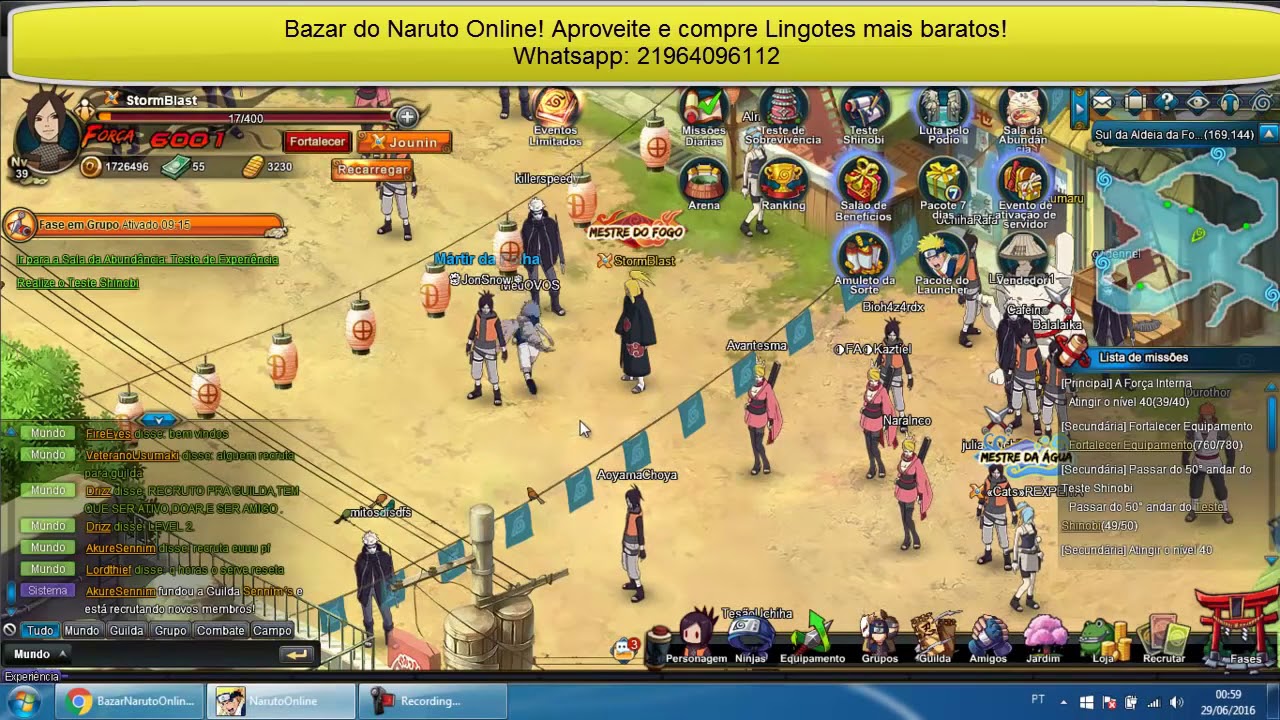 naruto online lingotes como tener lingotes casi gratis link na descri&ccedil;ao