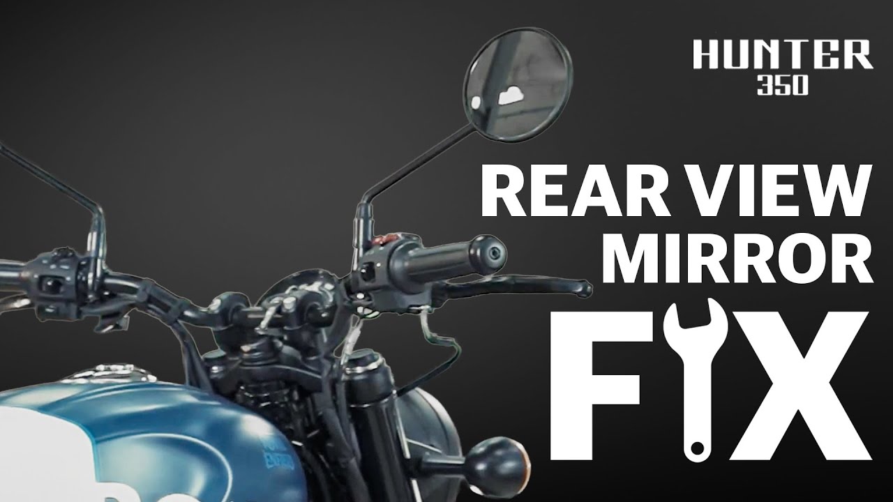 Настройте регулировку зеркала заднего вида на мотоцикле Royal Enfield Hunter 350 своими руками: п...