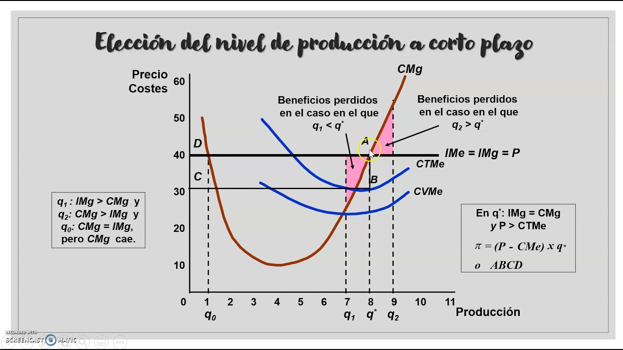 Tema 5.2 - Elección del nivel de producción a corto plazo