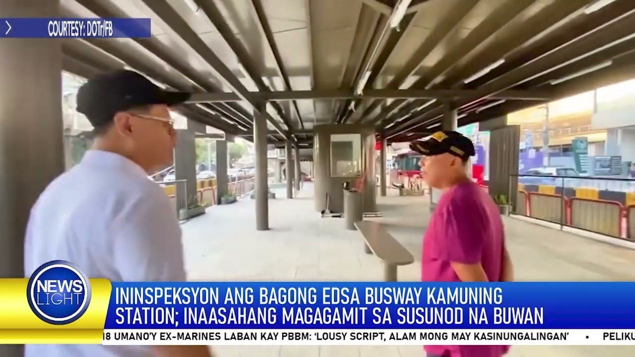DOTr, ipinakita ang bagong EDSA Busway Kamuning Station; inaasahang magagamit sa... | News Light