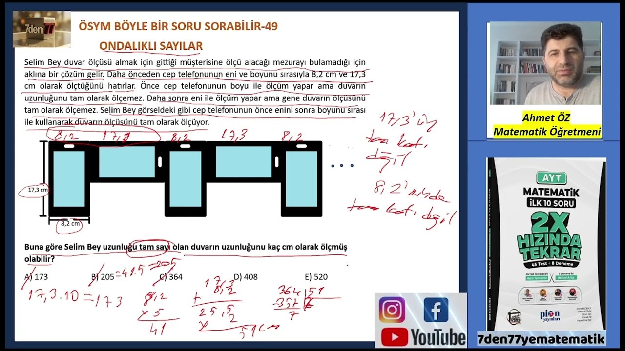 ÖSYM BÖYLE BİR SORU SORABİLİR-49 | Ondalıklı Sayılar | Mükemmel Bir Soru