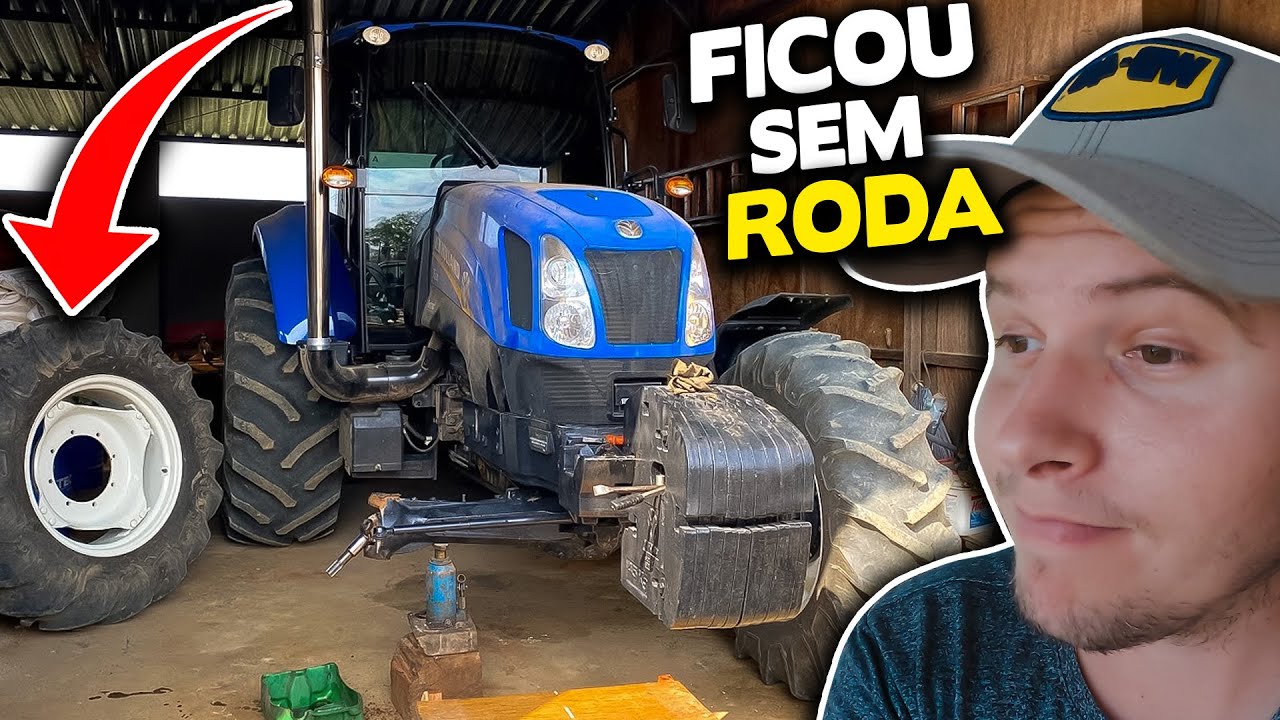 ABRIMOS A TRAÇÃO DO TRATOR AZUL | VOU TROCAR O TRATOR?