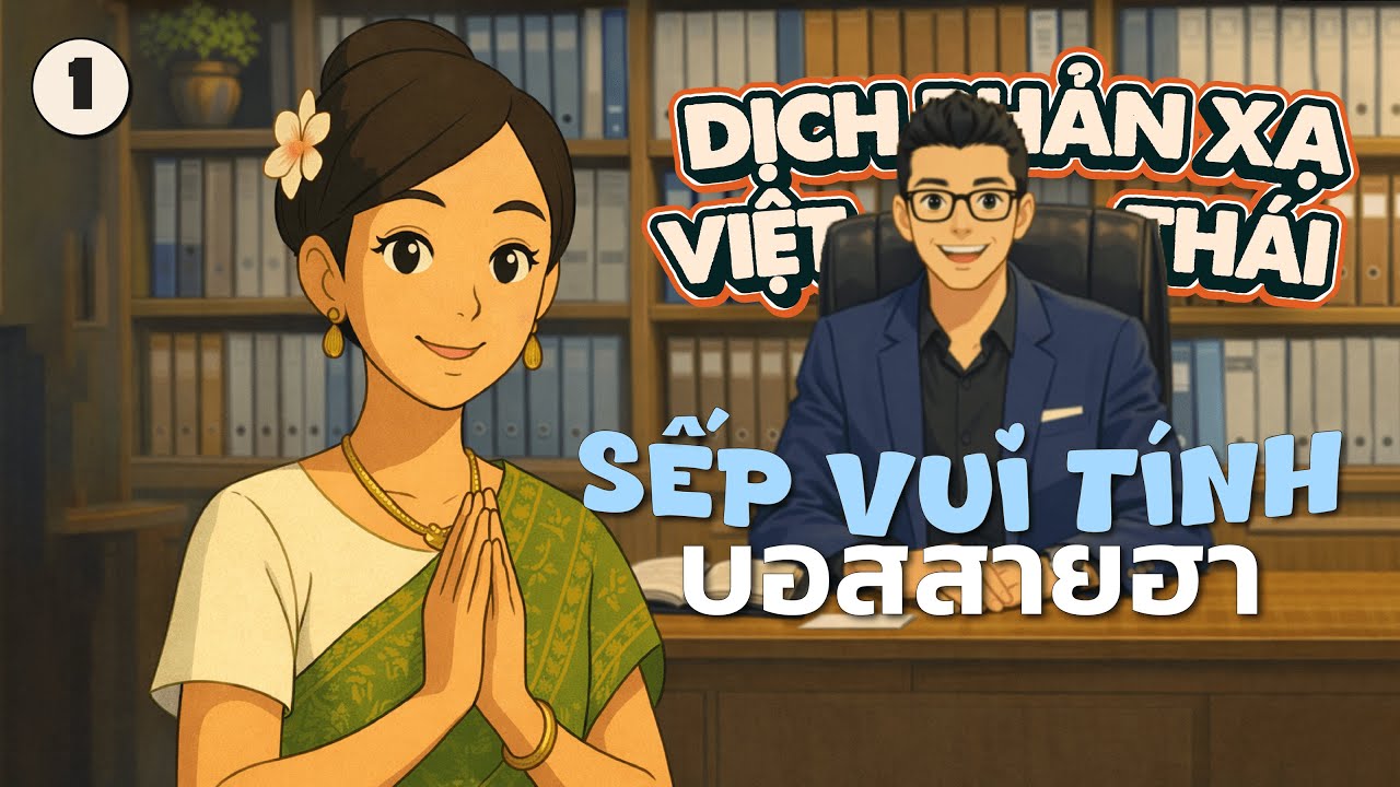 #1 Dịch Phản Xạ Tiếng Thái | Sếp vui tính | บอสสายฮา | Việt-Thái | B1 Level