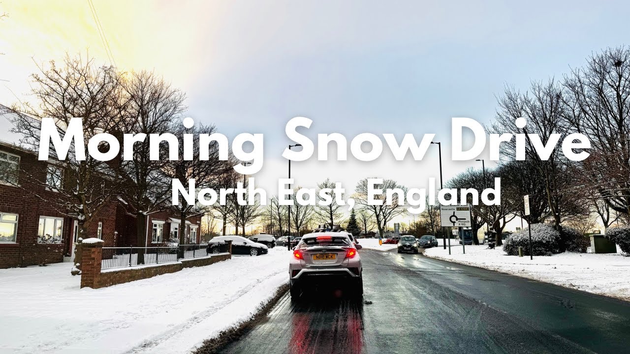 Beautiful Snow Morning Drive | North East | England