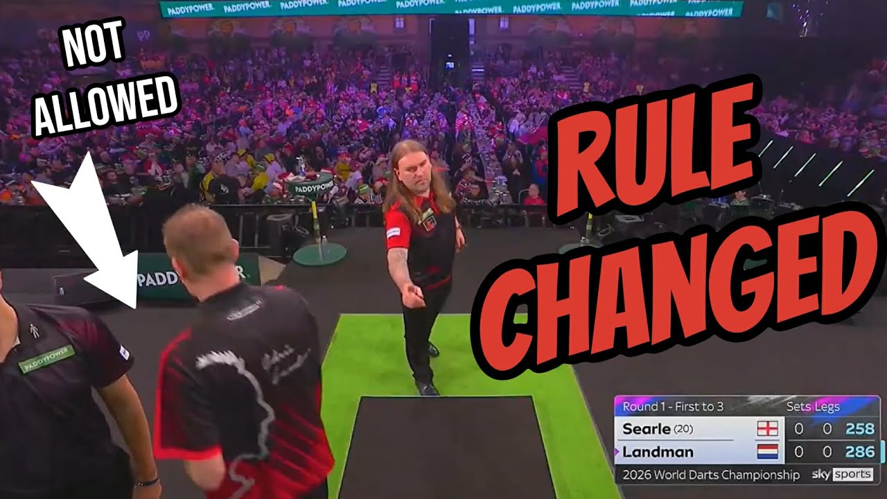 Darts Rule Changed Too Allow This To Happen