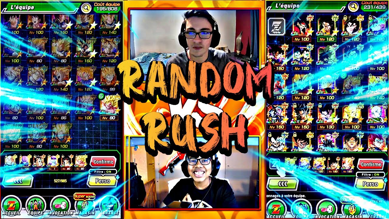 DES TIRAGES DE MONSTRE !! RANDOM RUSH VS AKUSERU !! DOKKAN BATTLE FR