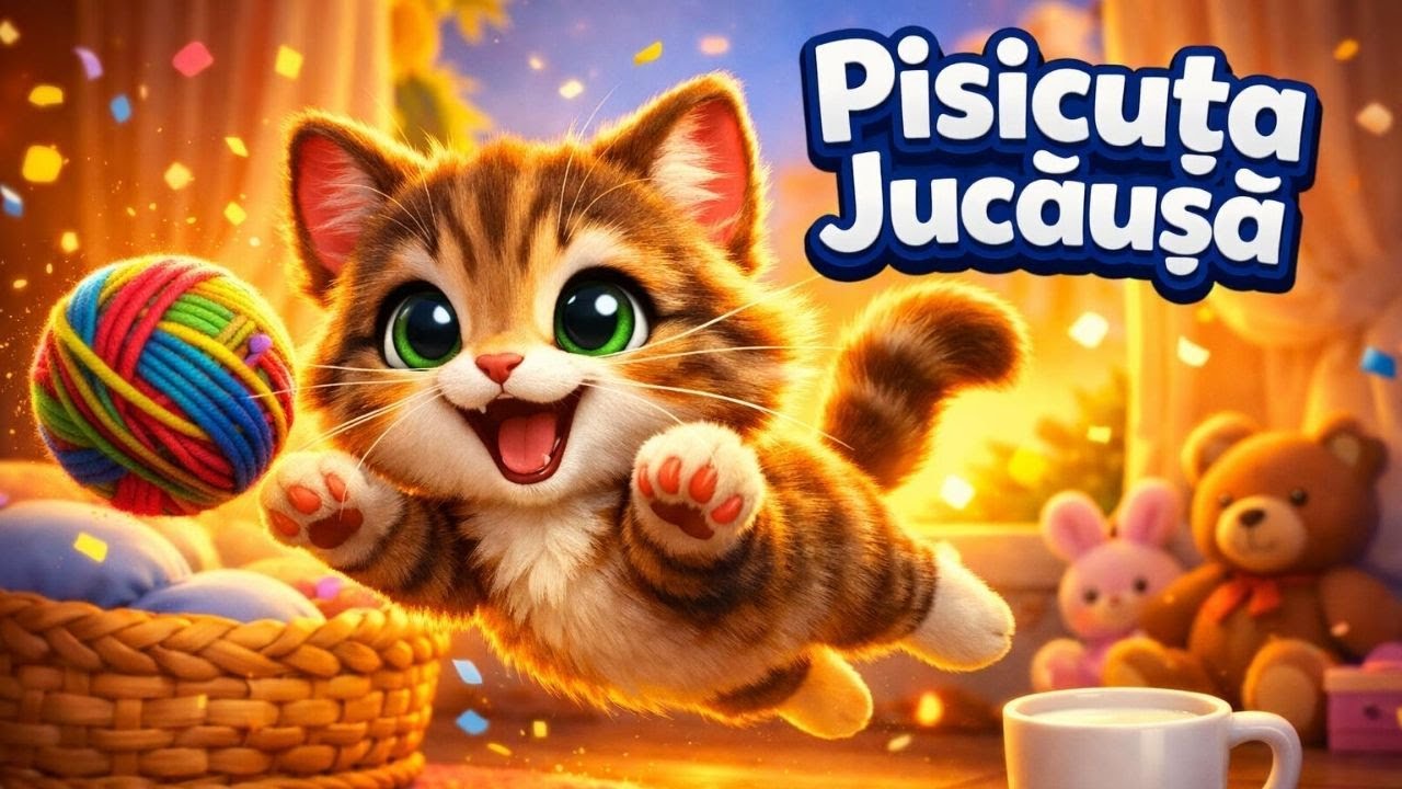 🐱 Pisicuța Jucăușă 🐾 | 💚 Miau-miau lângă tine vreau să stau 🎶😺 | Cântec pentru copii ⭐🌈TraLaPici