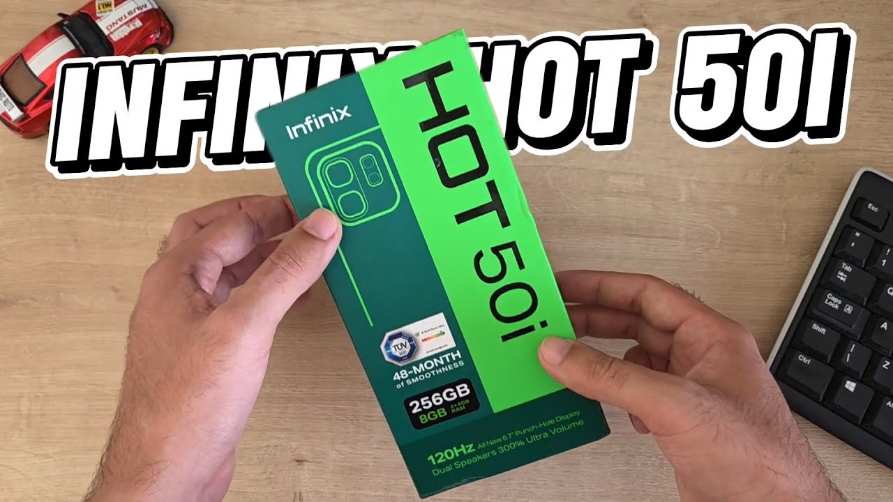 Unboxing e primeiras impressões Infinix Hot 50i | IP54 | 5000 mah | 18W  #custobeneficio #smartphone