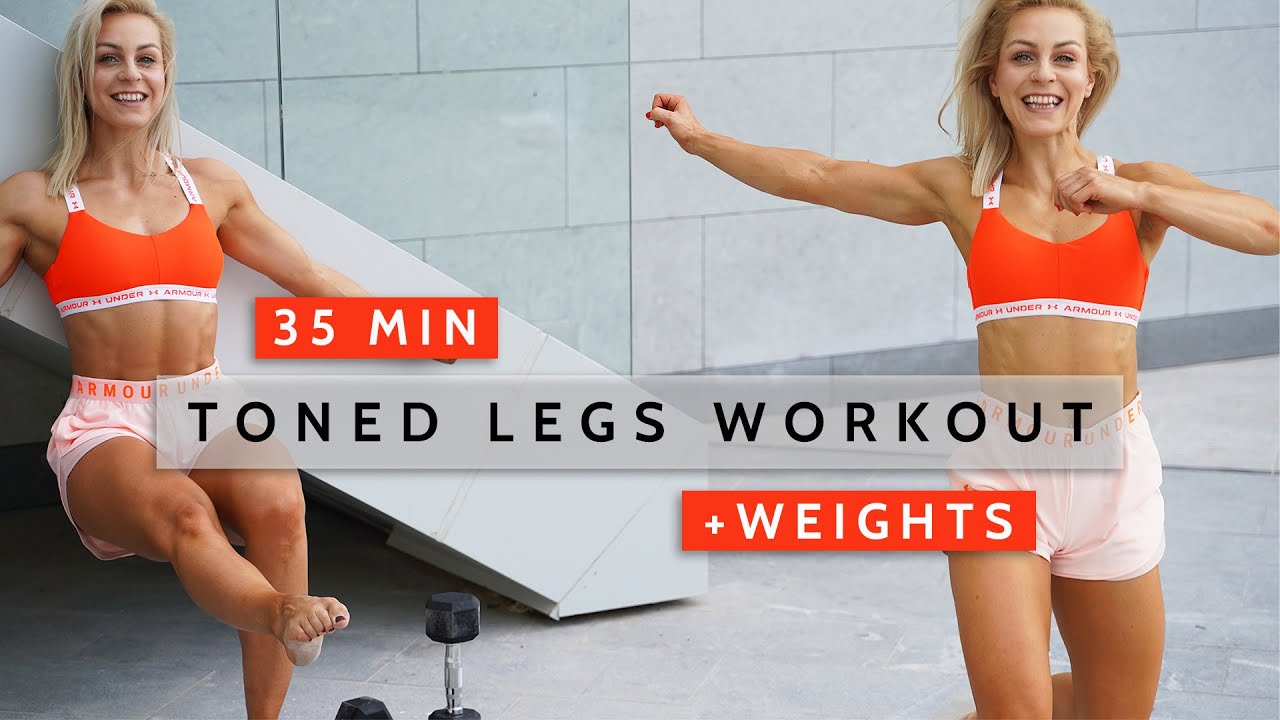 DAY 19 RISE & SHINE - 30 MIN TONED LEGS WORKOUT |+ Weights | Strength | + Chair