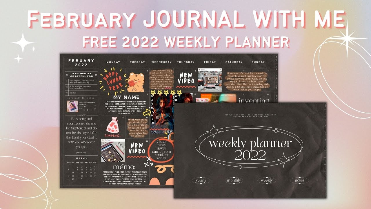 February Journal With Me | Free 2022 Planner ✨ | GoodNotes 5 📖 ​
