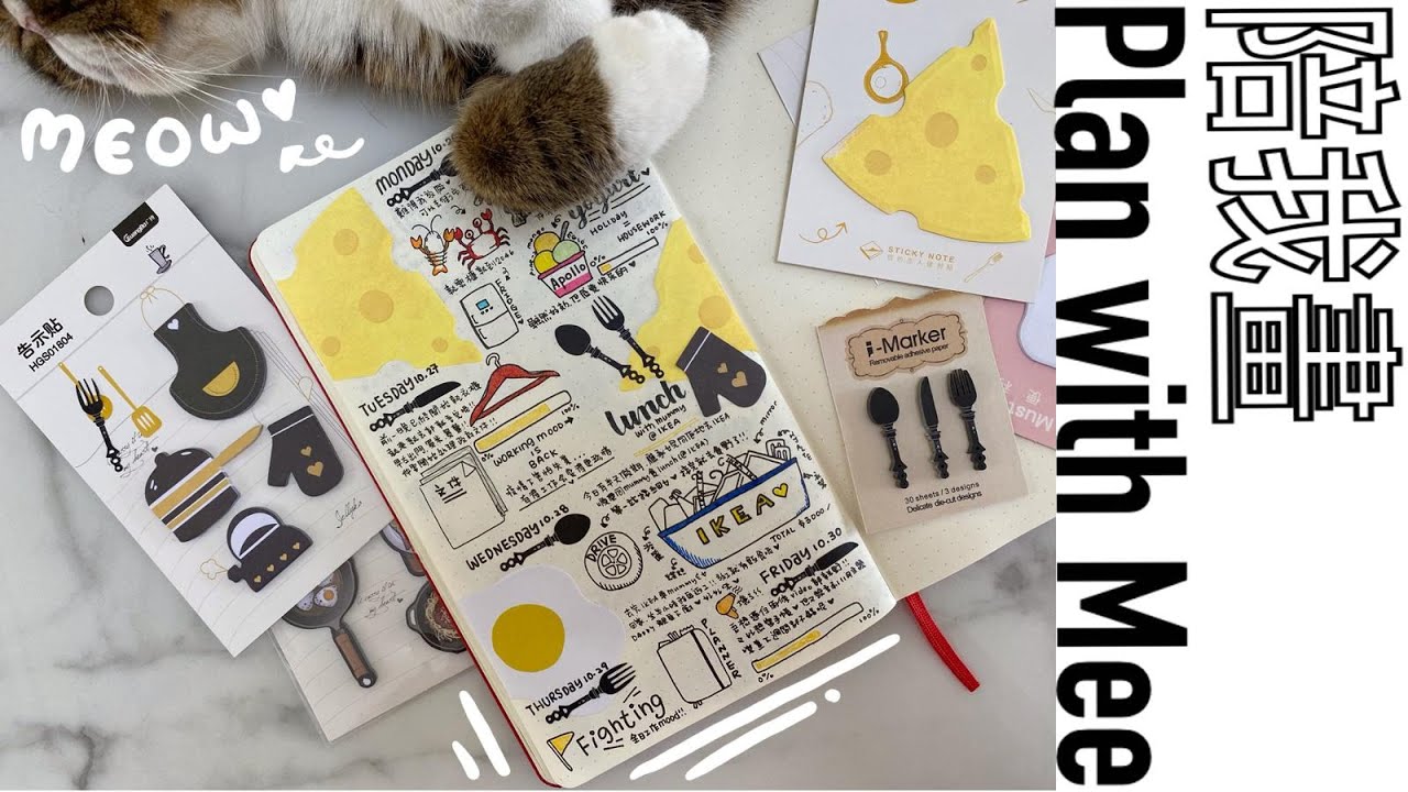 陪我寫✍🏻週間手帳😽GIVEAWAY🎁鈍鈍住全程要出鏡🤦🏻‍♀️點算好⁉️/planwithme/planwithmee/lifewithmee