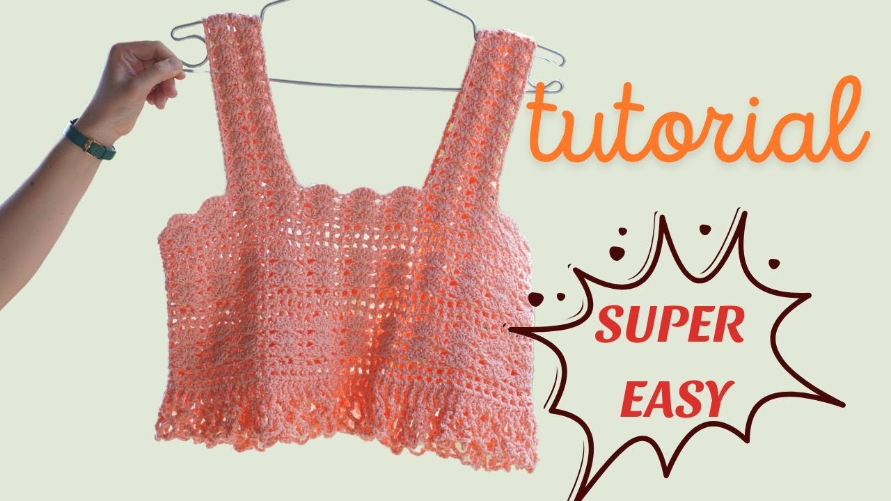 Hướng dẫn móc áo mùa hè siêu đơn giản | Crochet top tutorial