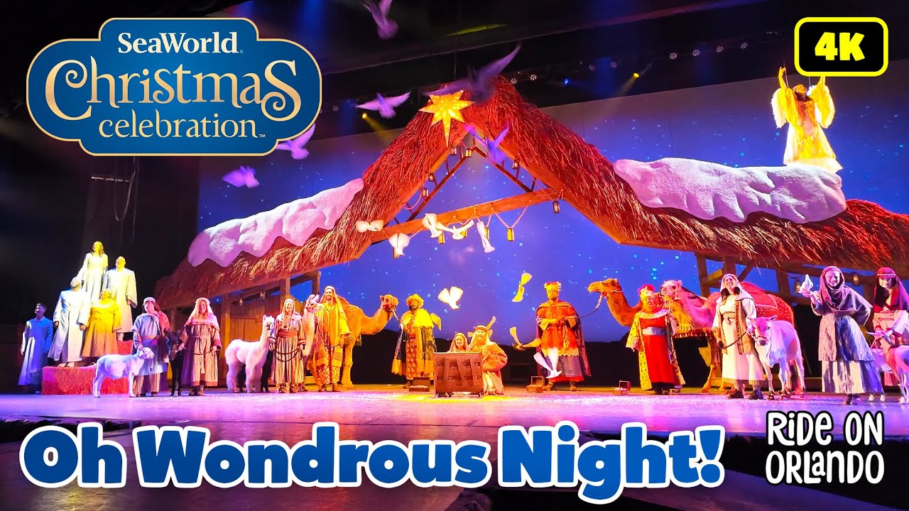 Oh Wondrous Night at SeaWorld Orlando Christmas Celebration 2024  - Full Show in 4K