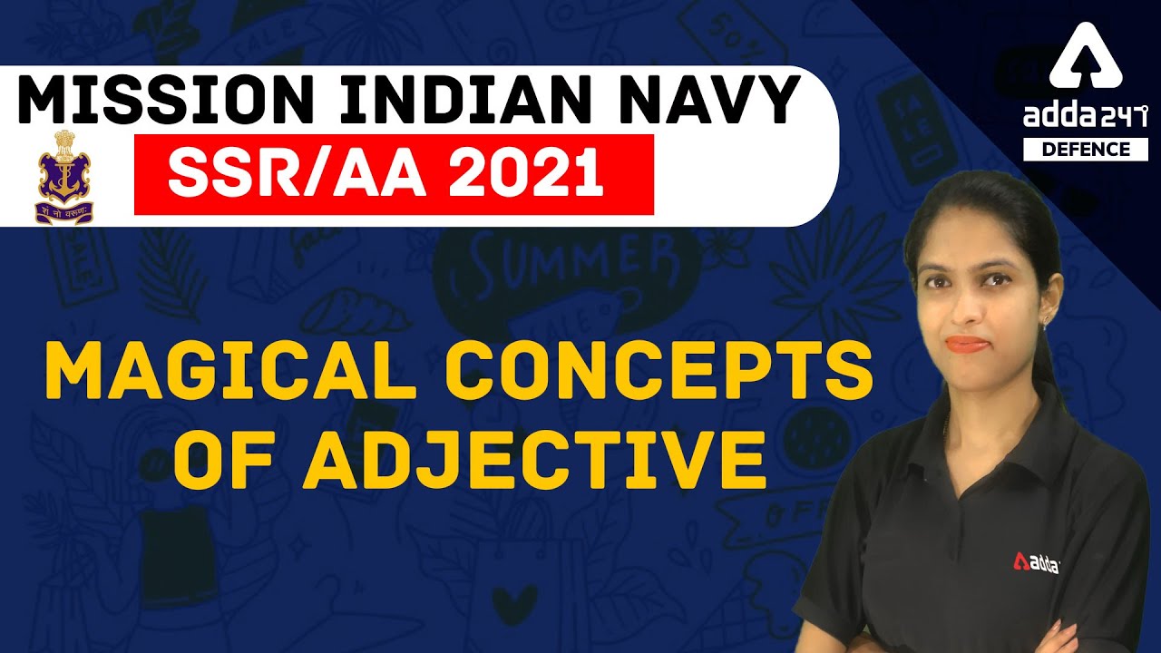 Indian Navy SSR AA New Vacancy 2021 | English Classes | Magical Concepts of Adjective