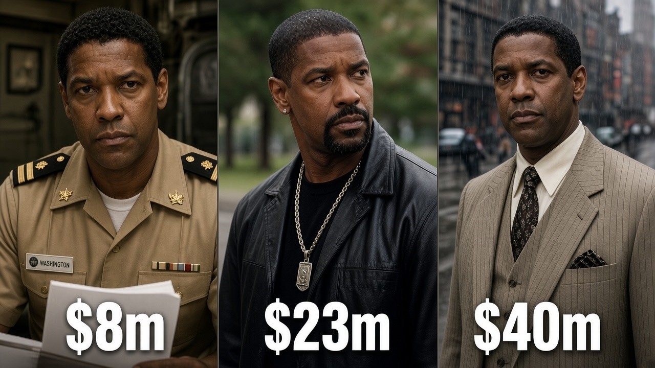 💰🤑 How Much Denzel Washington Made From Every Movie