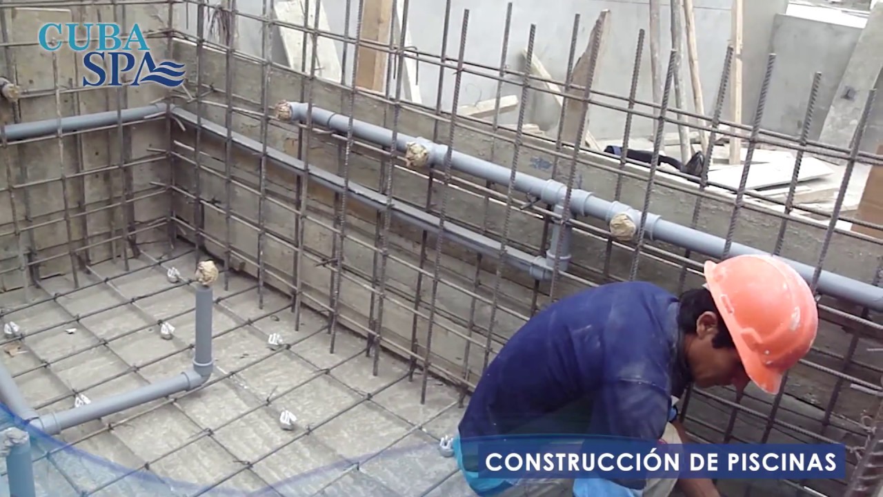 CONSTRUCCI&Oacute;N DE PISCINAS, PRIMERA FASE: ENMALLADO| CUBA&SPA SOLUCIONES