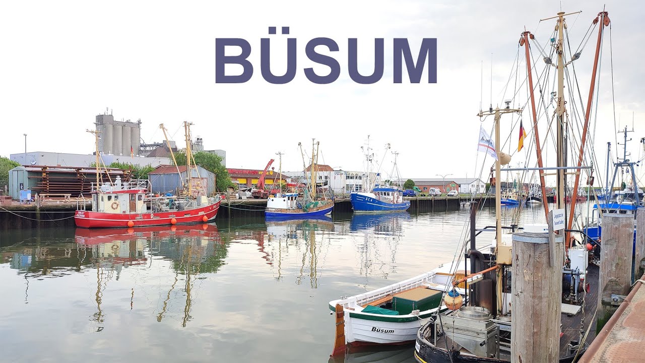 Городок Büsum, северное море, Германия 2022 год.