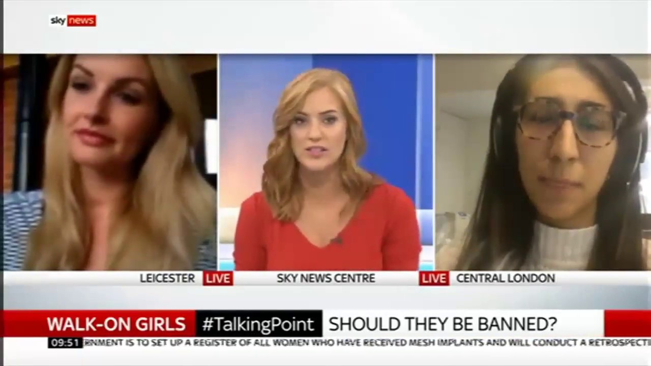 Feminists say Walk-On Girls are Demeaning to Women and Should Be Banned
