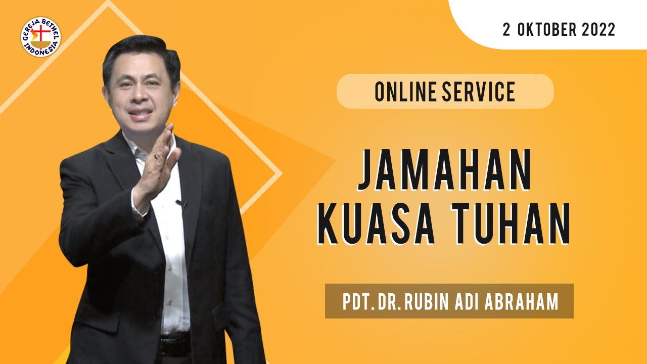 ONLINE SERVICE || Pdt. Dr. Rubin Adi Abraham || 02 Oktober 2022