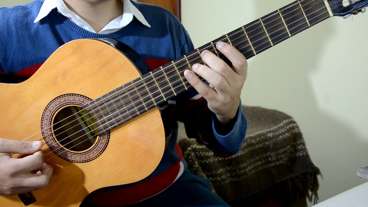 Punteo N° 1 para Milonga Payadora en guitarra -  Introduccion de Milonga